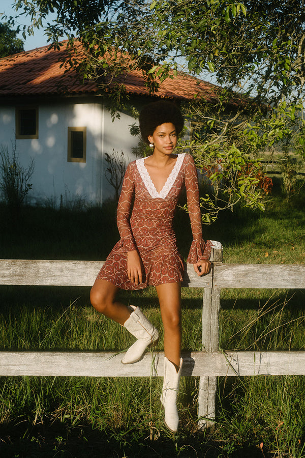 Vestido Tule Lenço Holiday Ranch - COSMO