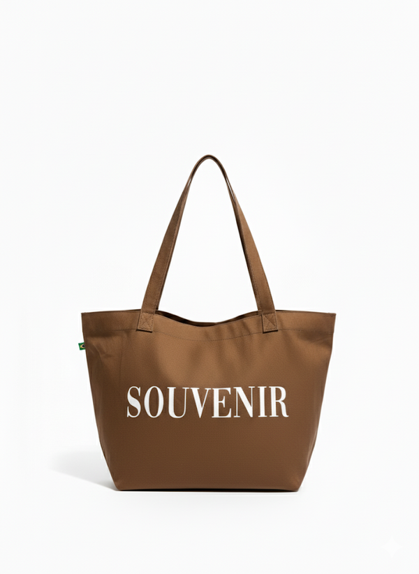Tote Bag Souvenir Marrom