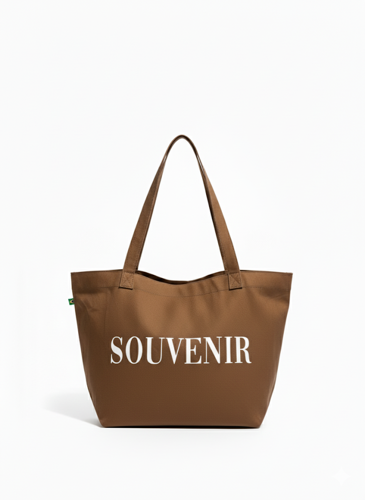 Tote Bag Souvenir Marrom