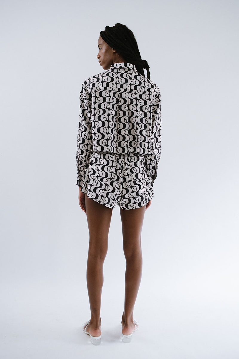 Camisa Cropped Orla Preto - COSMO
