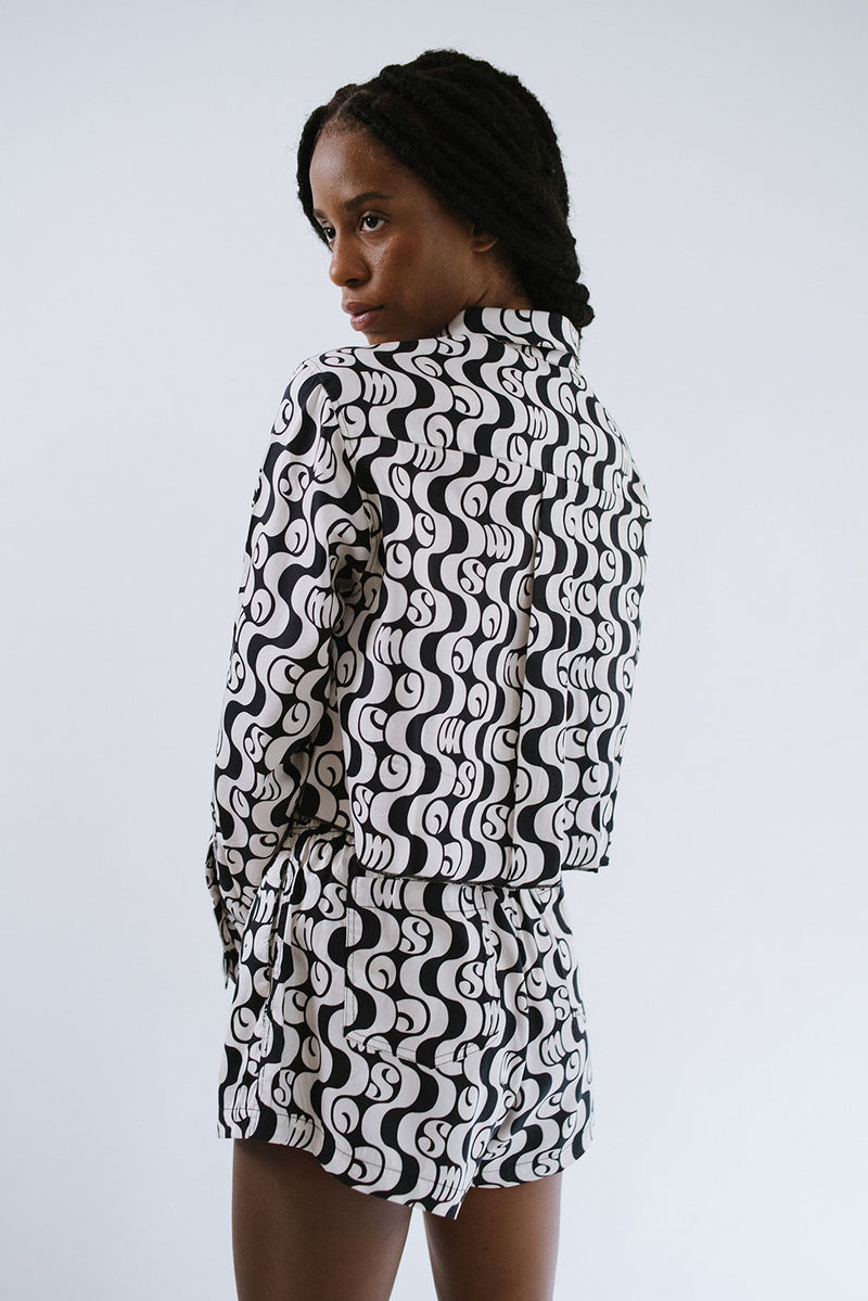 Camisa Cropped Orla Preto - COSMO