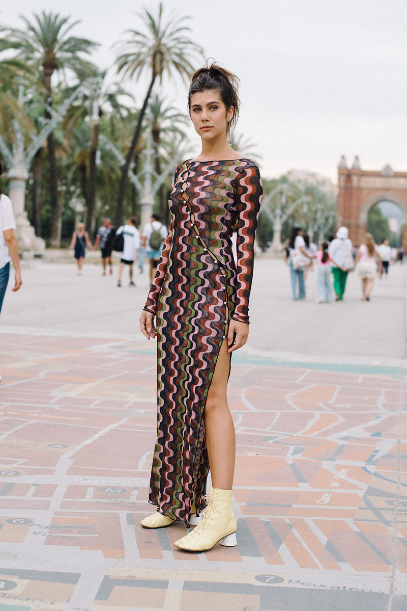 Vestido Tule Olivia Orla Cream - COSMO