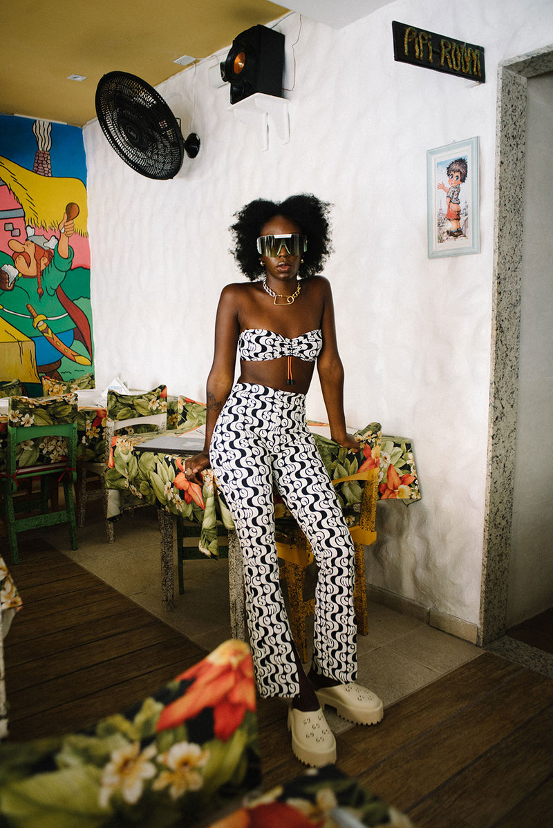 Legging Fenda Orla Preto - COSMO