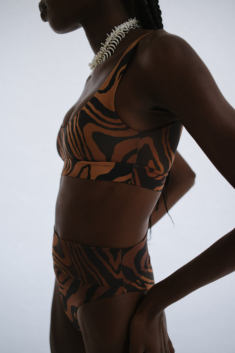 Calcinha Biquíni Alcyone Zebra por Thai - COSMO