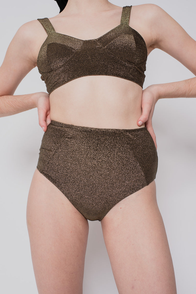 Calcinha Biquíni Agnes Lurex - Cosmo