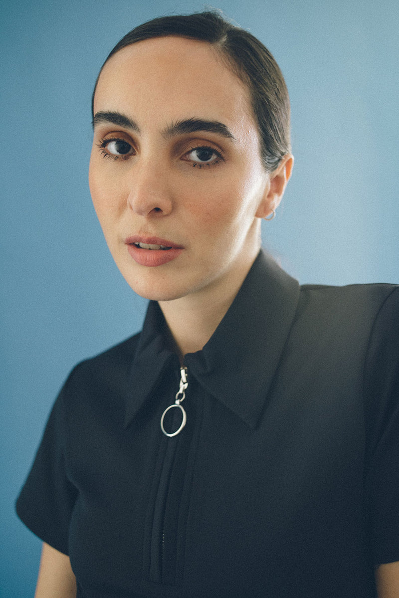 Camisa Polo Preta por Angelica Bucci - COSMO