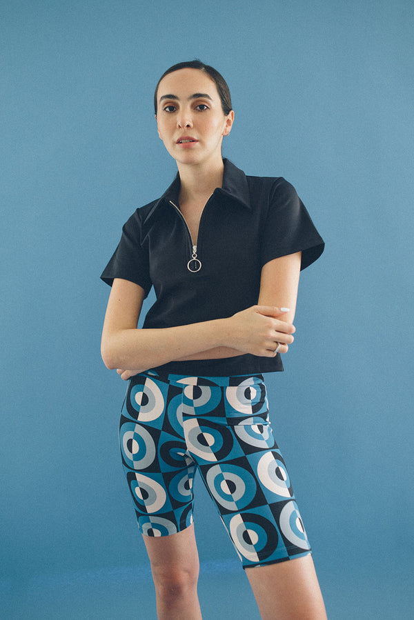 Camisa Polo Preta por Angelica Bucci - COSMO
