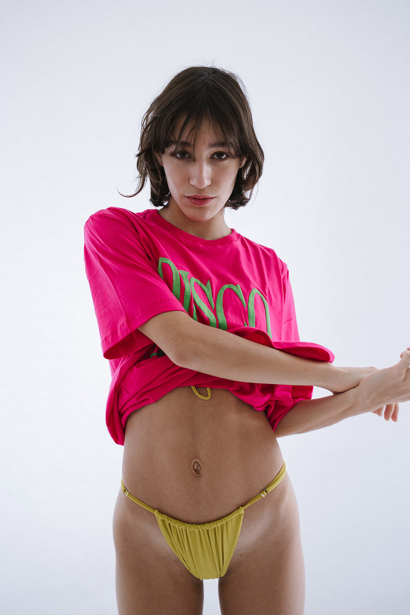 Camiseta DISCO DE JANEIRO Rosa - COSMO