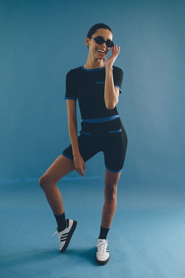Short Tricot Preto por Angelica Bucci - COSMO
