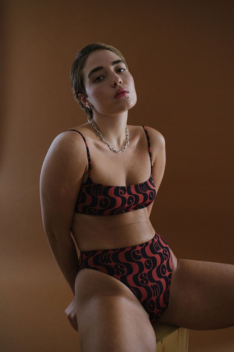 Top Biquíni Mira Orla Telha - COSMO