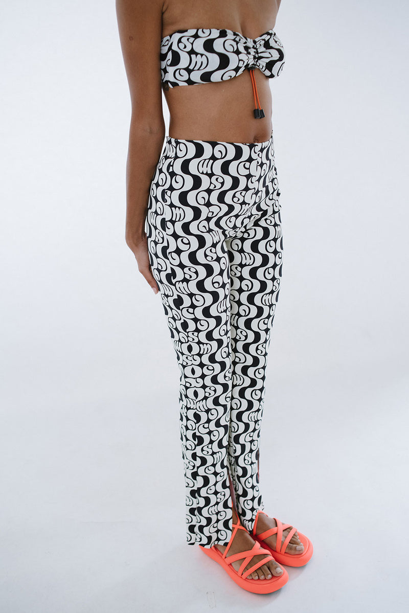 Legging Fenda Orla Preto - COSMO
