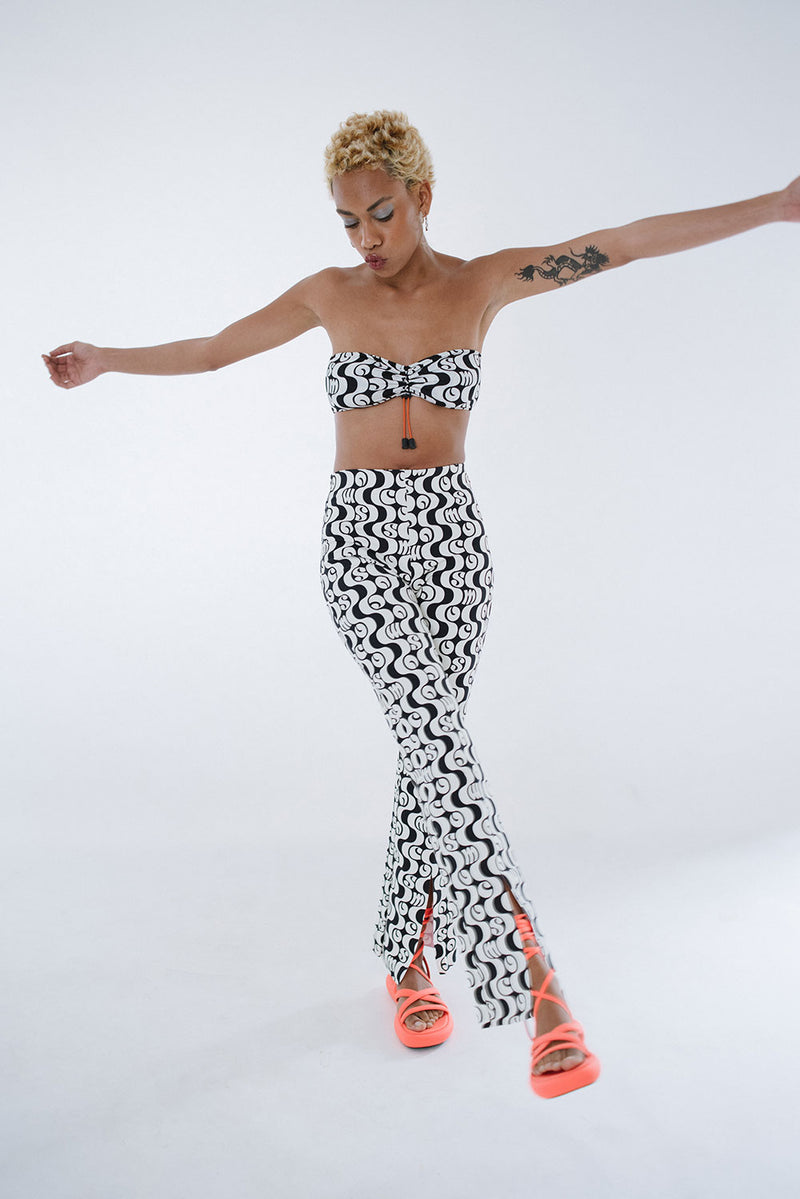 Legging Fenda Orla Preto - COSMO
