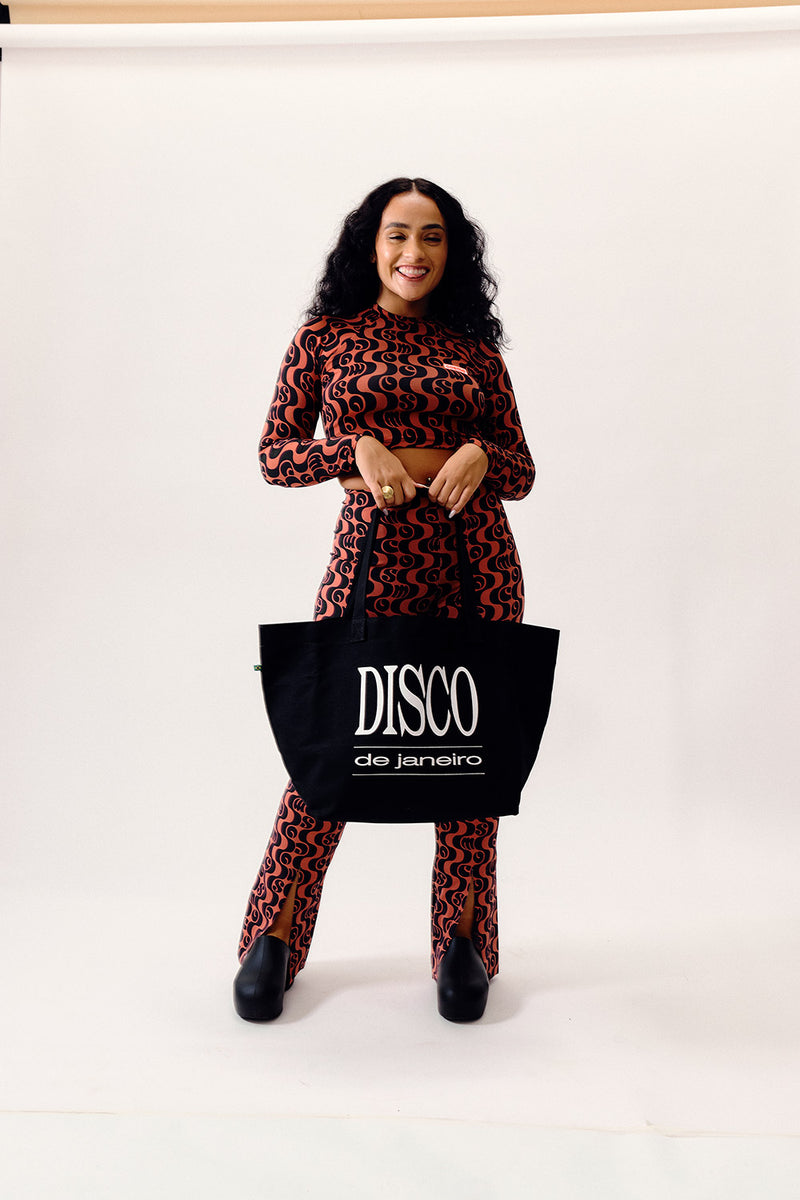 Tote Bag Souvenir DISCO DE JANEIRO Preto - COSMO