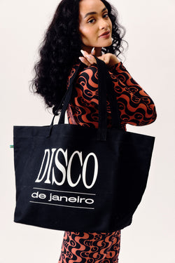 Tote Bag Souvenir DISCO DE JANEIRO Preto - COSMO