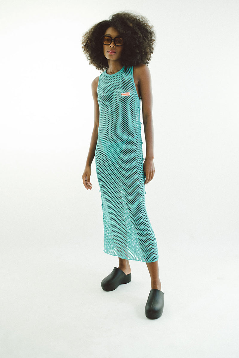 Vestido Midi Le Body Turquesa - COSMO