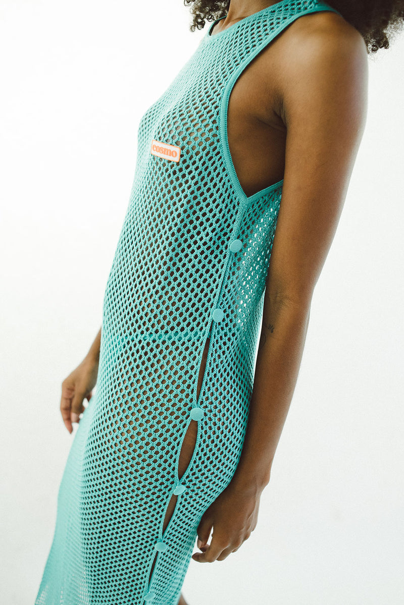 Vestido Midi Le Body Turquesa - COSMO