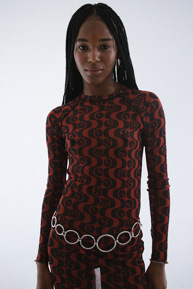 Vestido Tule Rash Guard Midi Orla Telha - COSMO
